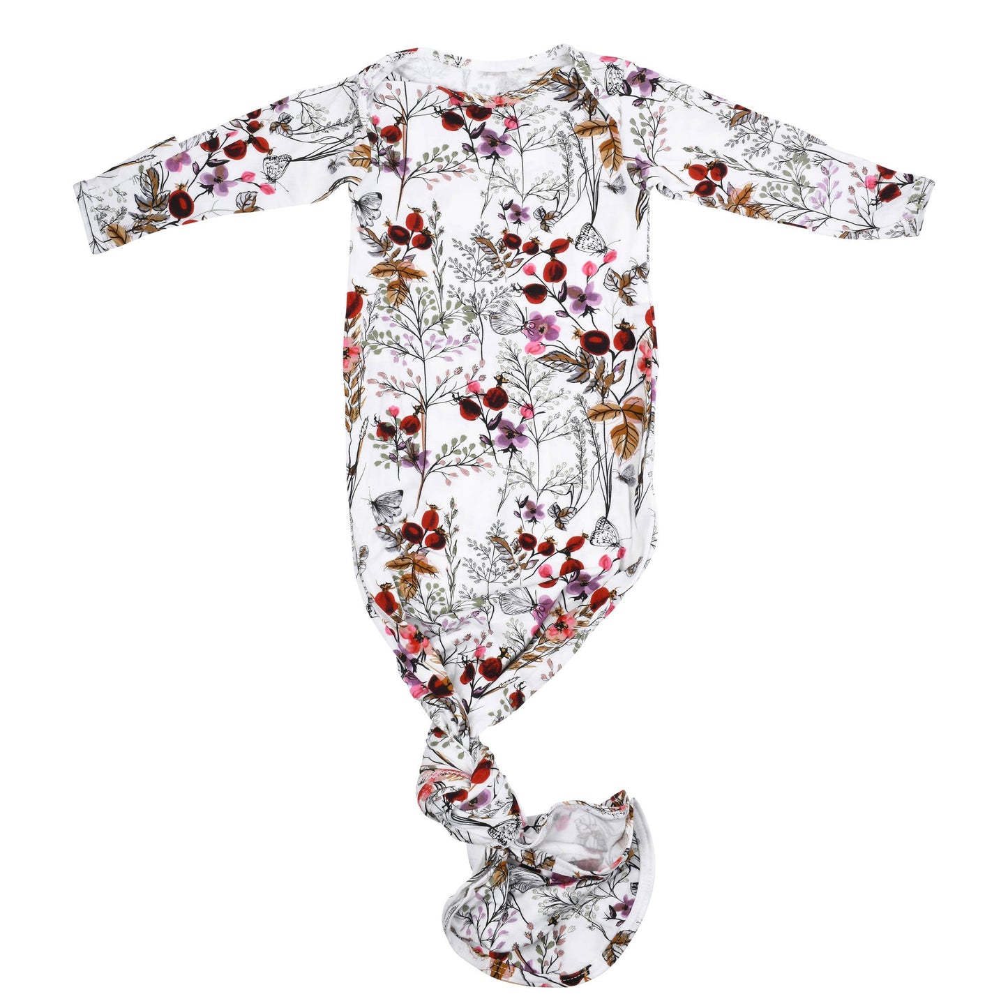 Floral Flower Knotted Gown & Bow
