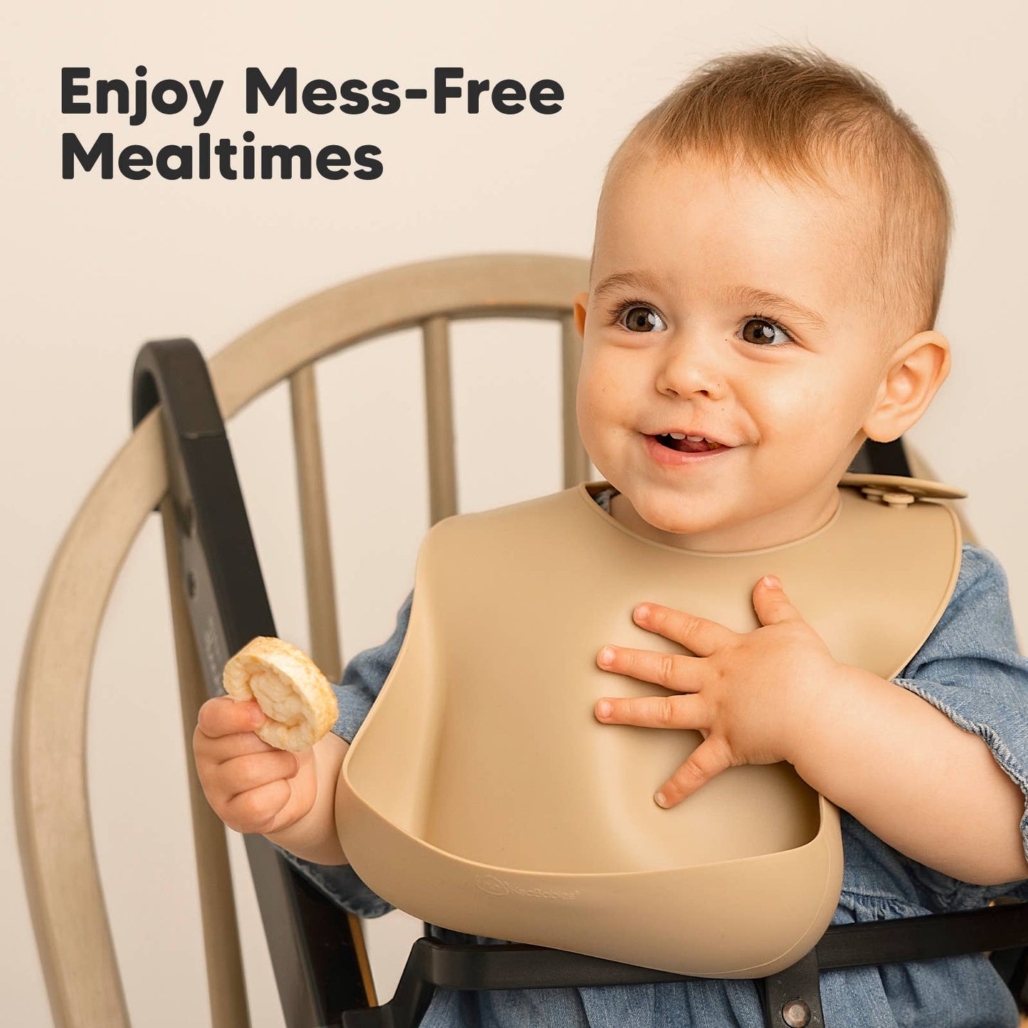 2-Pack Prep Silicone Bibs for Babies, Toddlers, Boys, Girls: Terracotta