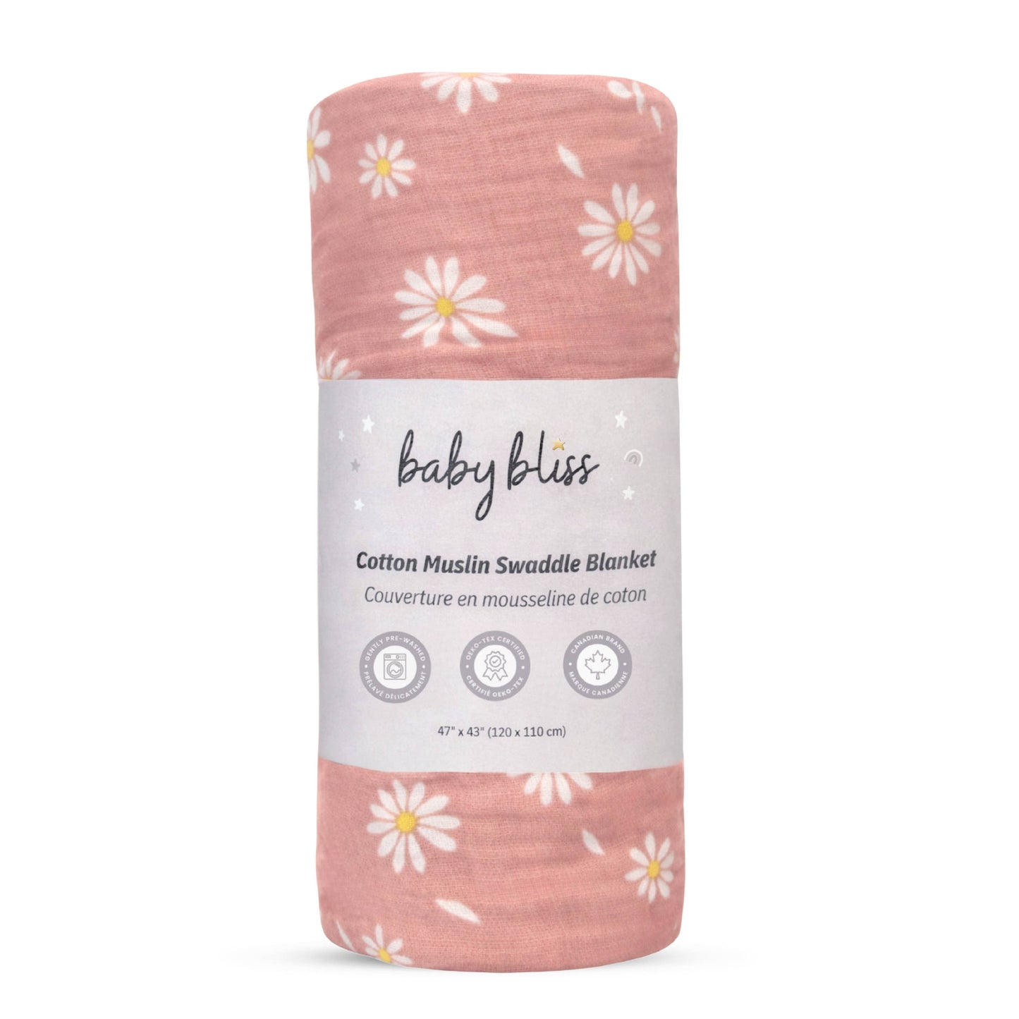 Muslin Swaddle Blanket - Daisy Rose