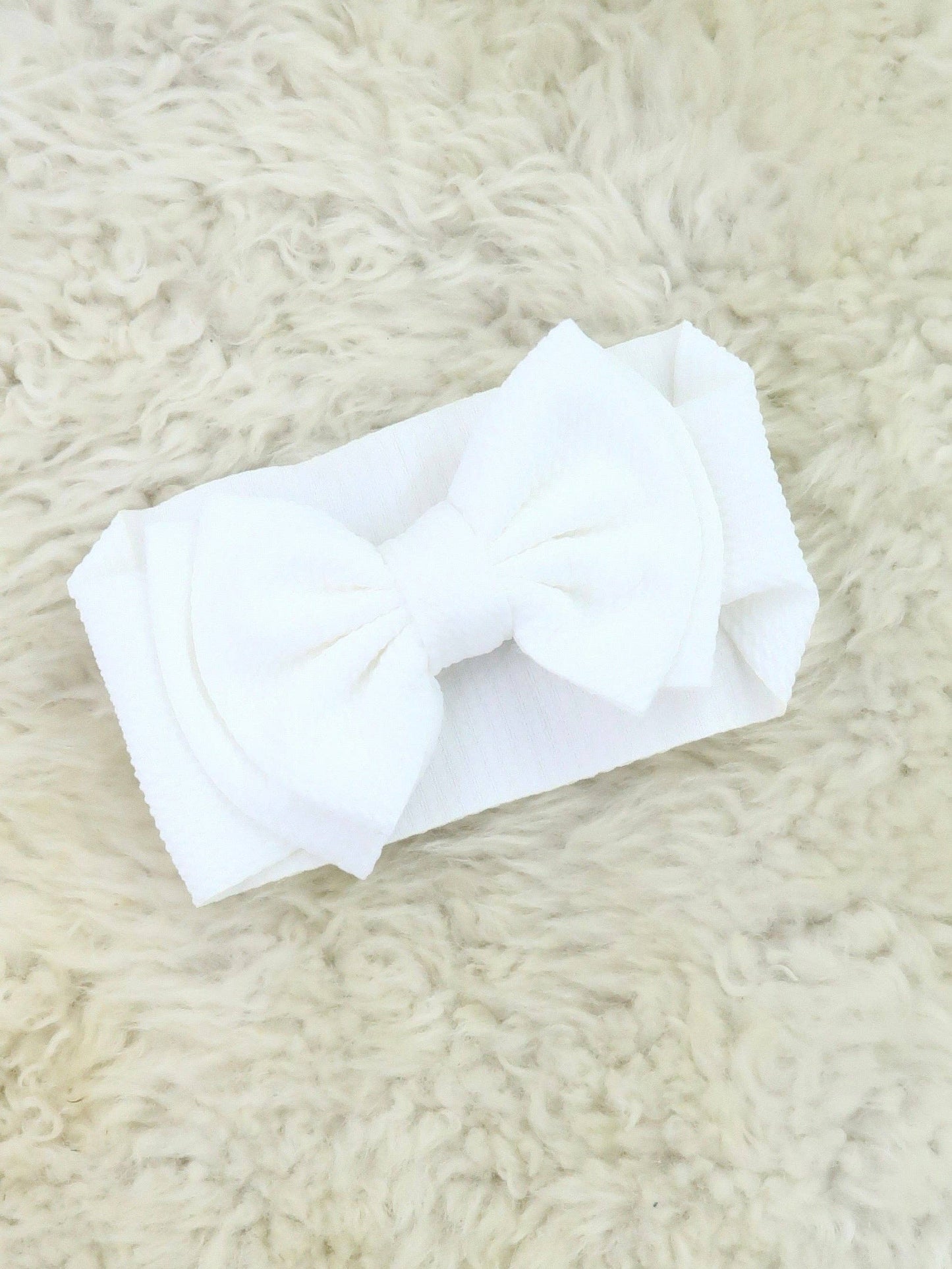 Double Layer Waffle Bow Headwrap - Hunter Green