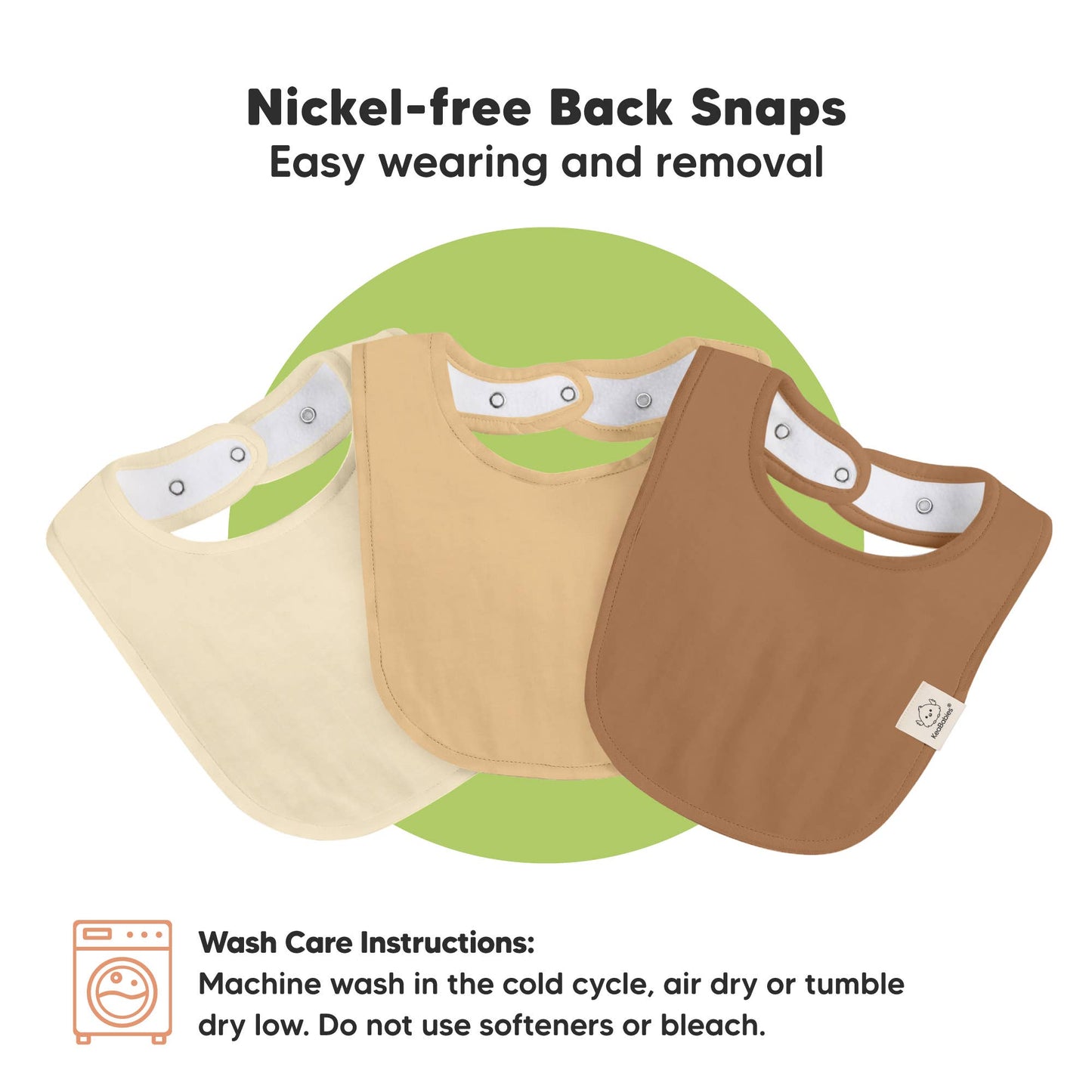 8-pack Urban Drool Bibs for Teething Baby Boys and Girls: Terracotta