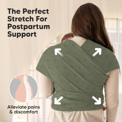 KeaBabies Original Baby Wrap Carrier: Forest