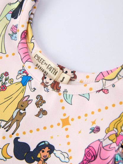 Summer Pattern Ruffle Sleeve Girls Dress: 5