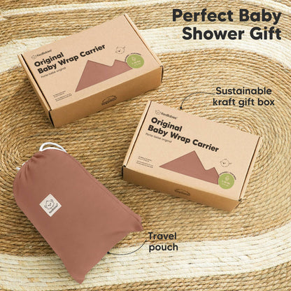 KeaBabies Original Baby Wrap Carrier: Terracotta