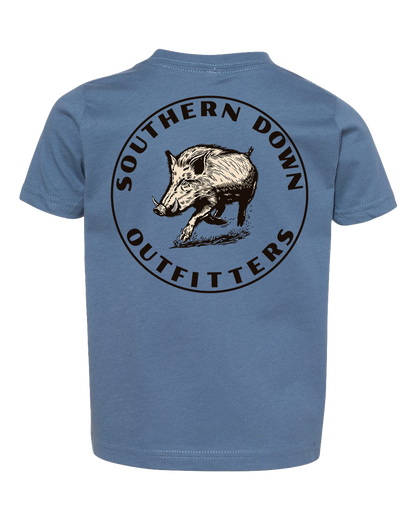 Boar Toddler Tee: Garnet / 5/6