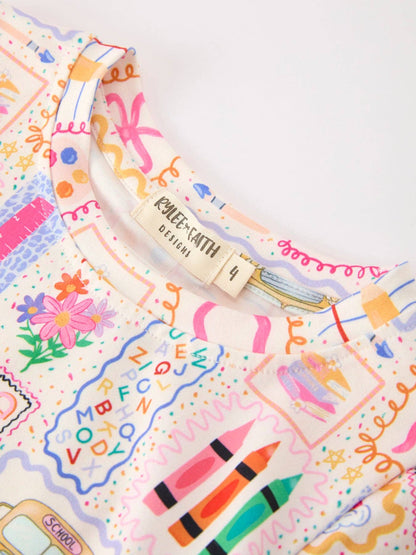 Back to School Print Girl Short Set