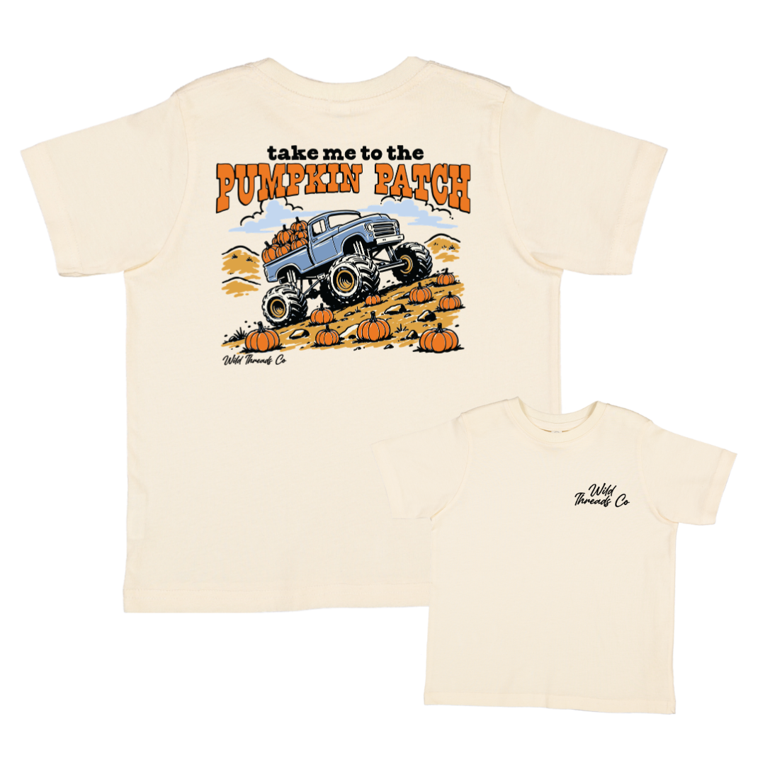 Pumpkin Patch Tee: Natural / 3T
