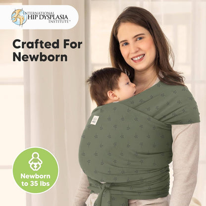 KeaBabies Original Baby Wrap Carrier: Forest