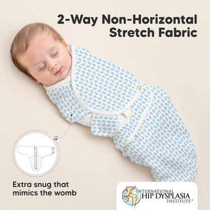 3pk Soothe Baby Swaddles 0-3 Months, Sleep Sack for Newborns: Storm / OS 0-3M