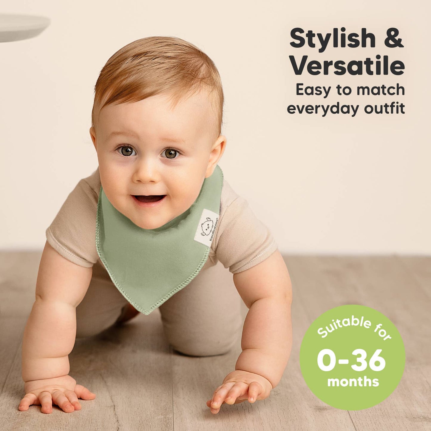 8-pack Baby Bandana Bibs for Boys and Girls: Embrace