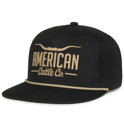 Longhorn Hat: Black/Gold