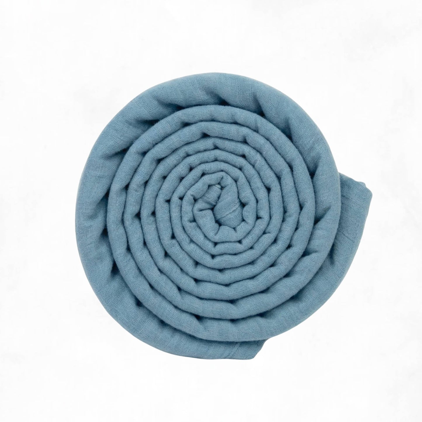 Muslin Swaddle Blanket - Lake Blue