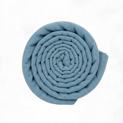 Muslin Swaddle Blanket - Lake Blue