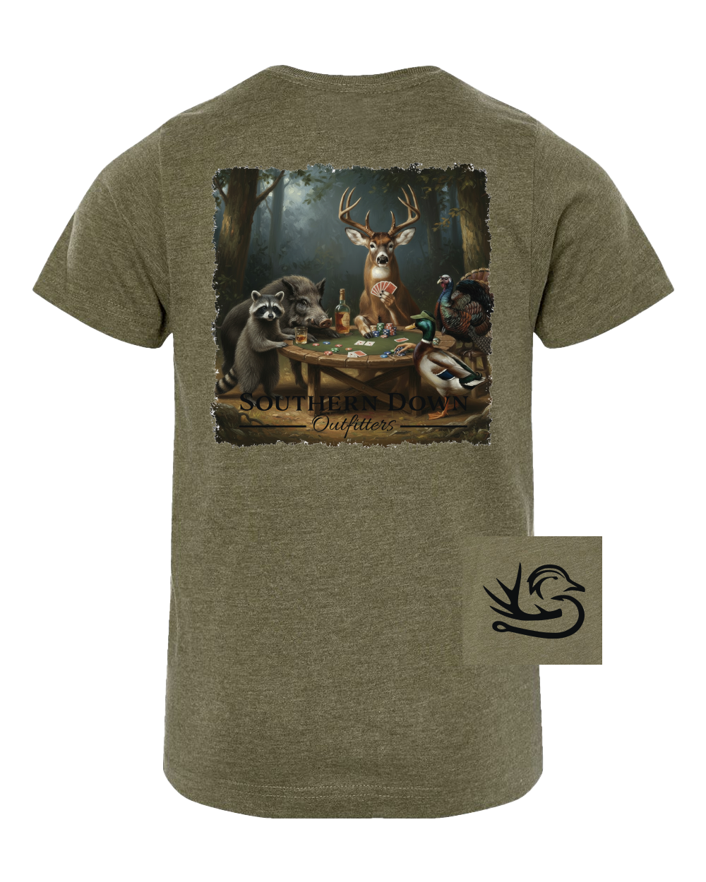 Wild Game Night Youth Tee: Vintage Coyote Brown / Youth Large