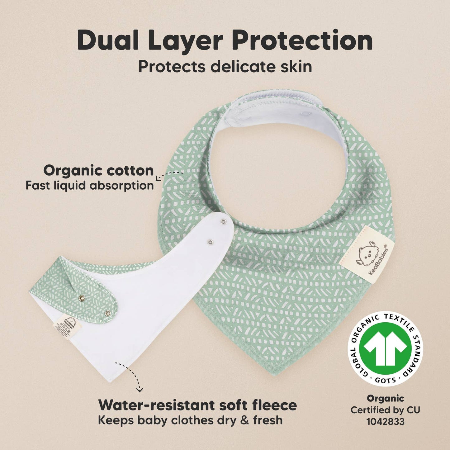 8-pack Baby Bandana Bibs for Boys and Girls: Nordic