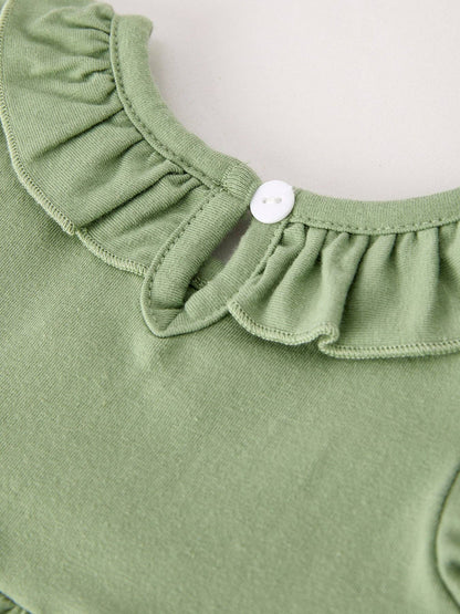 Thanksgiving Smock Embroidered Baby Romper