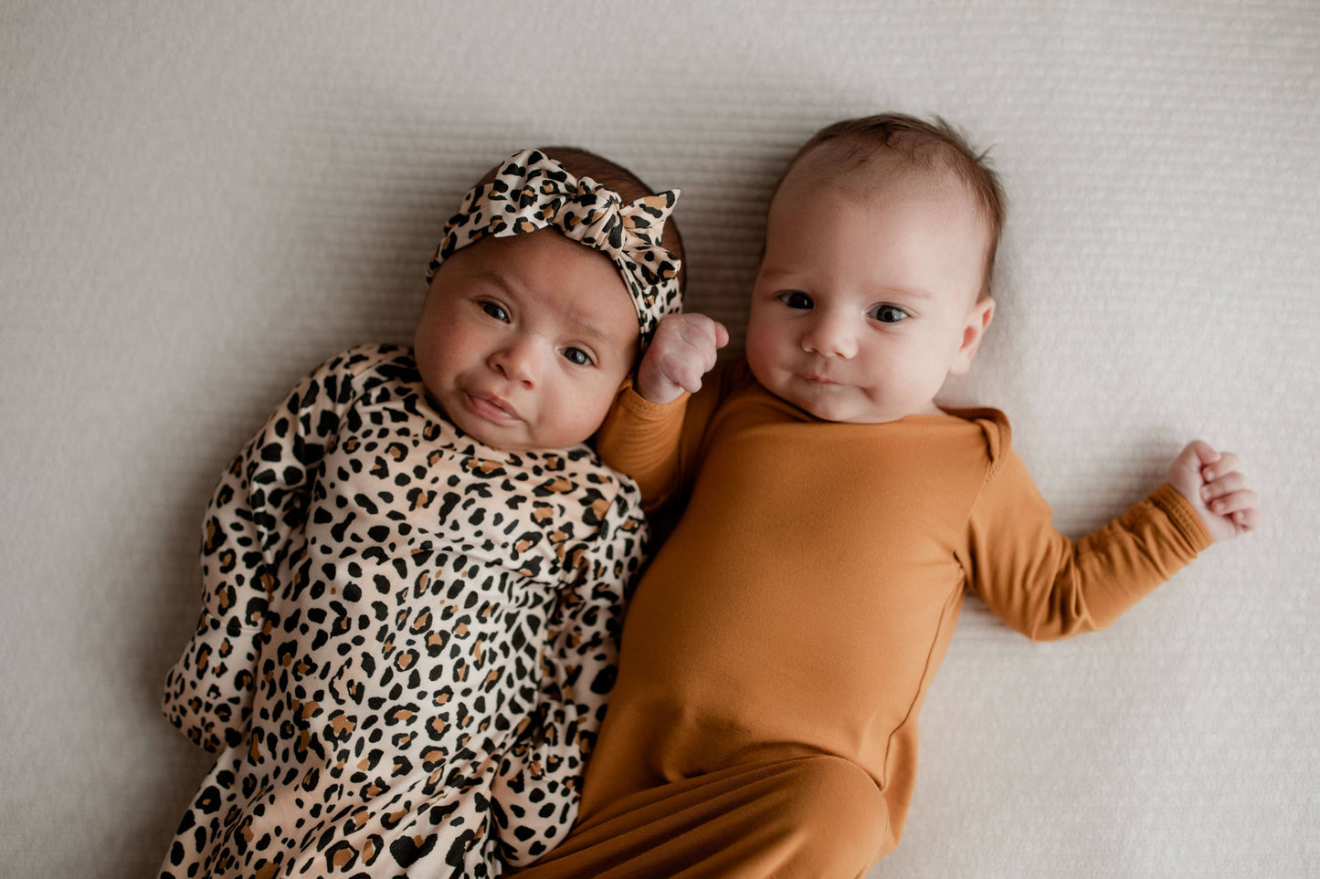 Leopard Knotted Gown & Bow