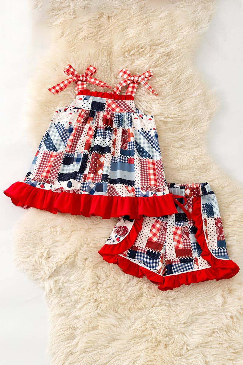 Patriotic Multi-Printed Patch Set