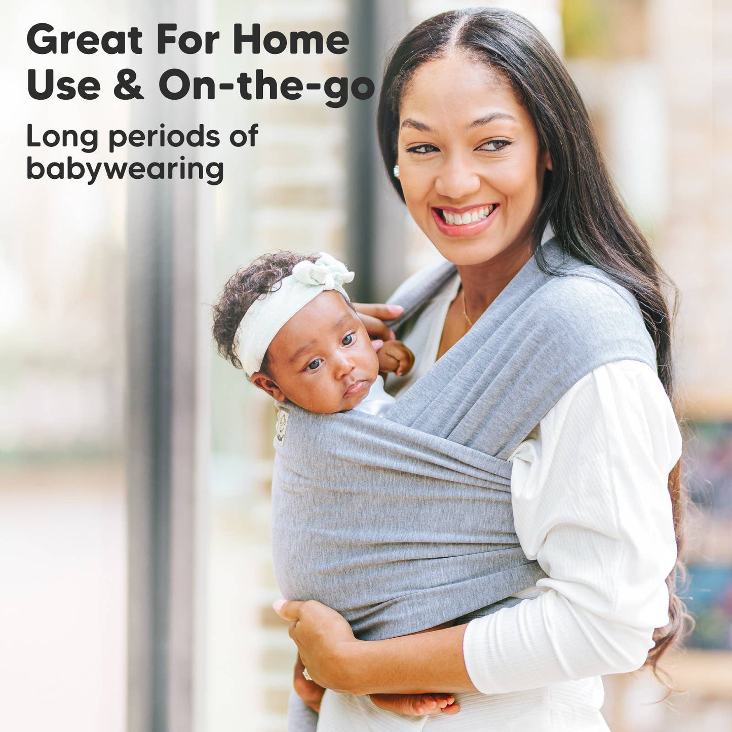 KeaBabies Original Baby Wrap Carrier: Terracotta