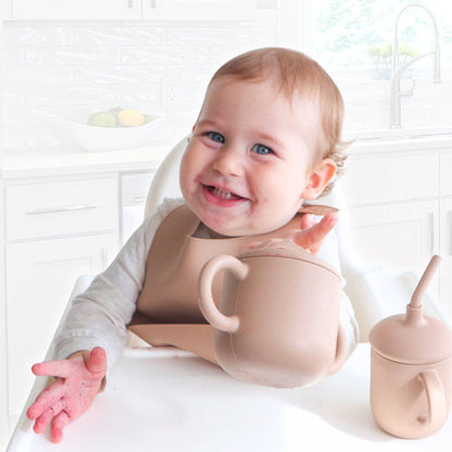 Silicone Snack Cup for Babies, Toddlers & Kids: Dusty Pink