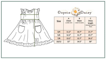 Kids Rainbow Retro Check Daisy Pocket Twirl Spring Dress
