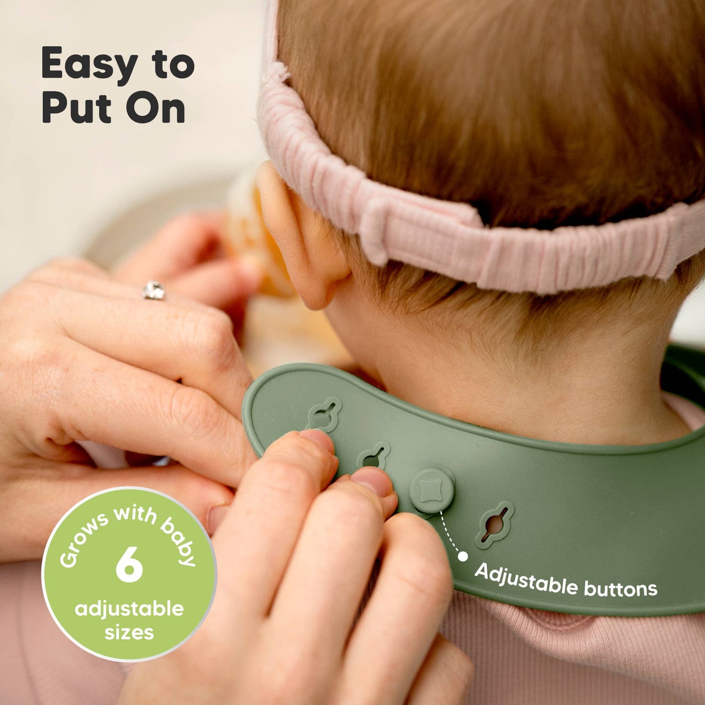 2-Pack Prep Silicone Bibs for Babies, Toddlers, Boys, Girls: Slate