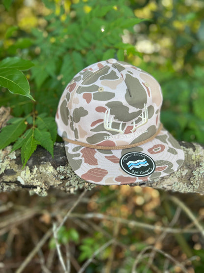 Classic Whitetail Rack - Rope Snapback - Richardson 256p: Harvest Duck Camo (Light Brown)