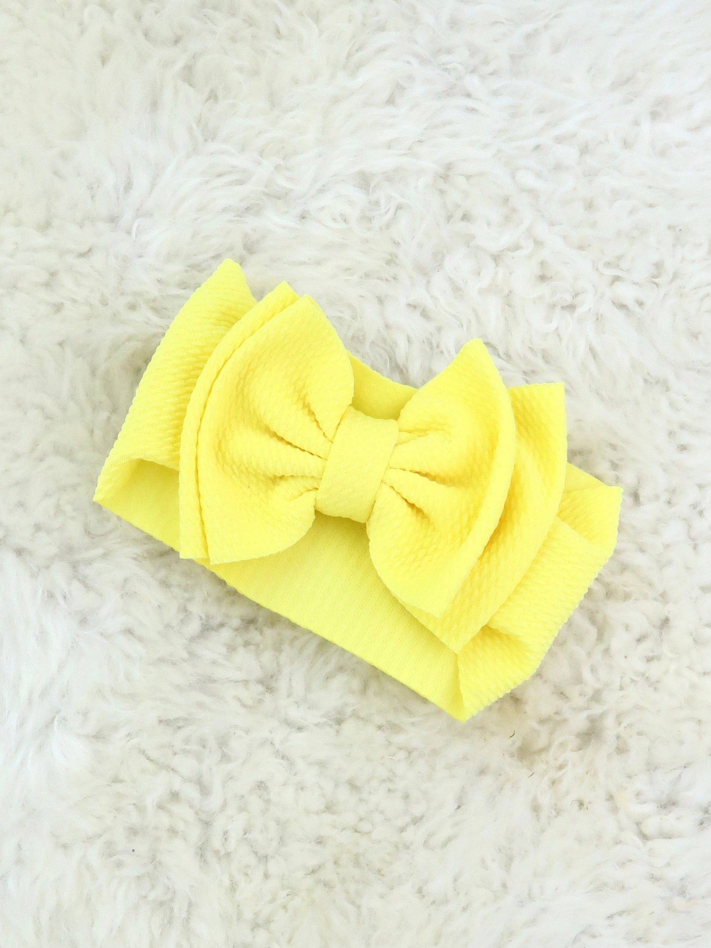 Double Layer Waffle Bow Headwrap - Jade