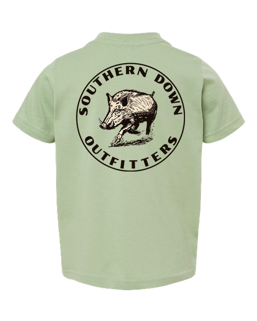 Boar Toddler Tee: Garnet / 5/6