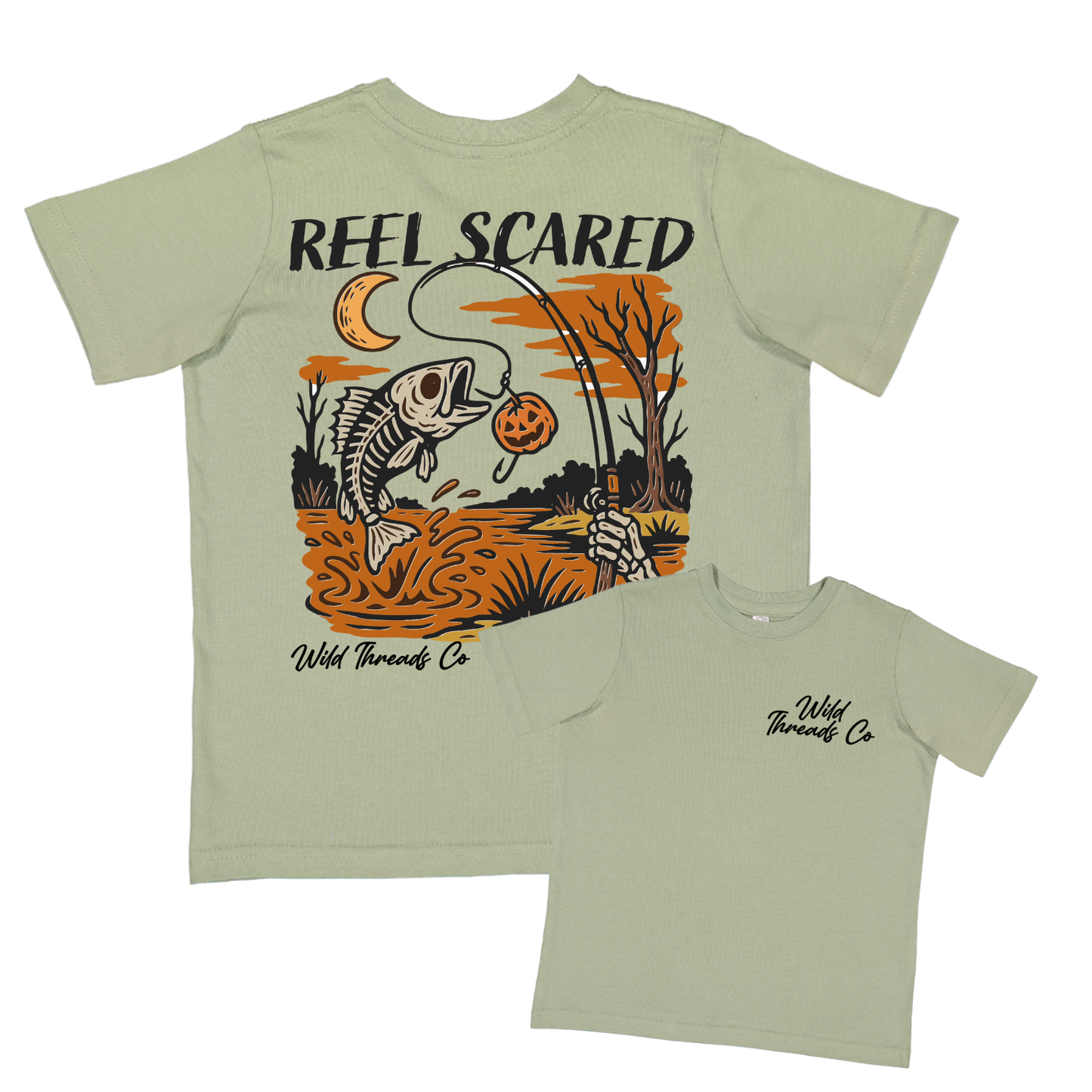 Reel Scared Tee: Sage / S (6/8)