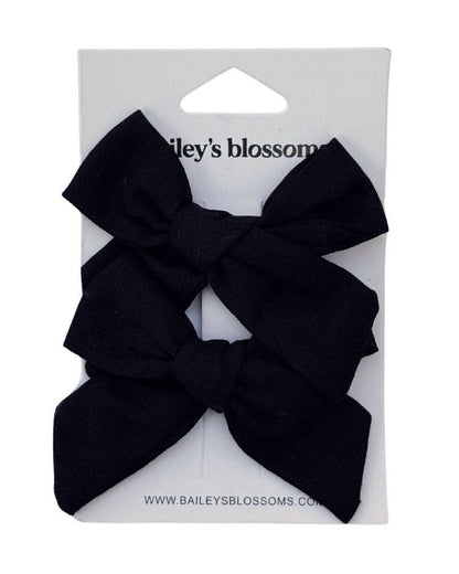Linen Cotton Piggie Sets - Black