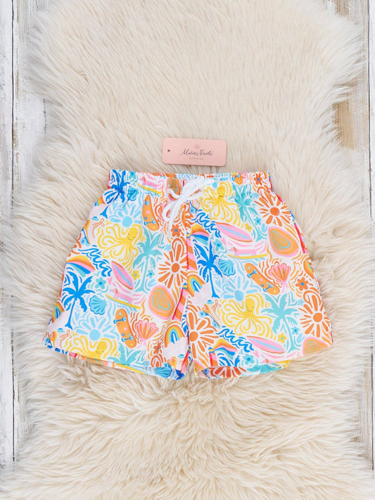 Family Tropical Beach Trunk - Boy: XS(18/24mos)