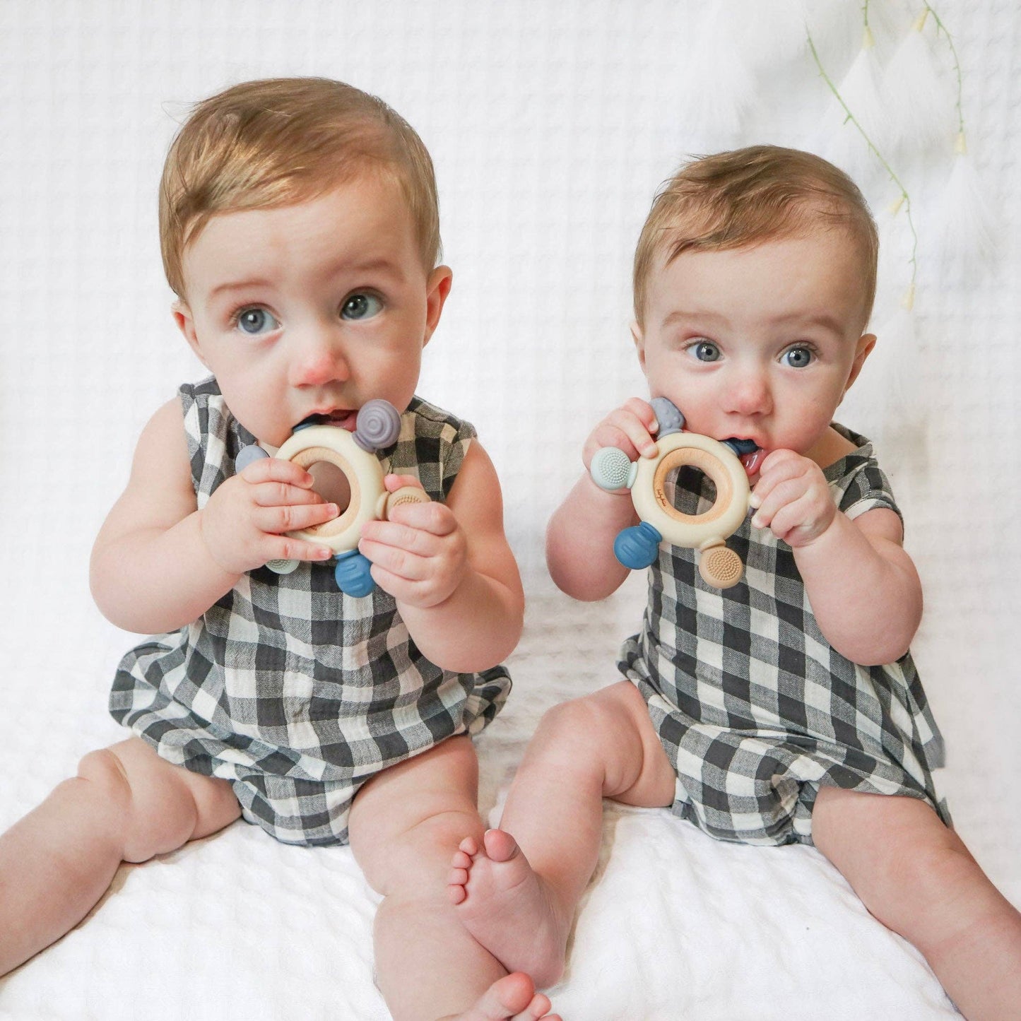 Teether Ring - Pink Tones: Dusty Pink Tones