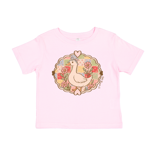 Vintage Goose Tee: Light Pink