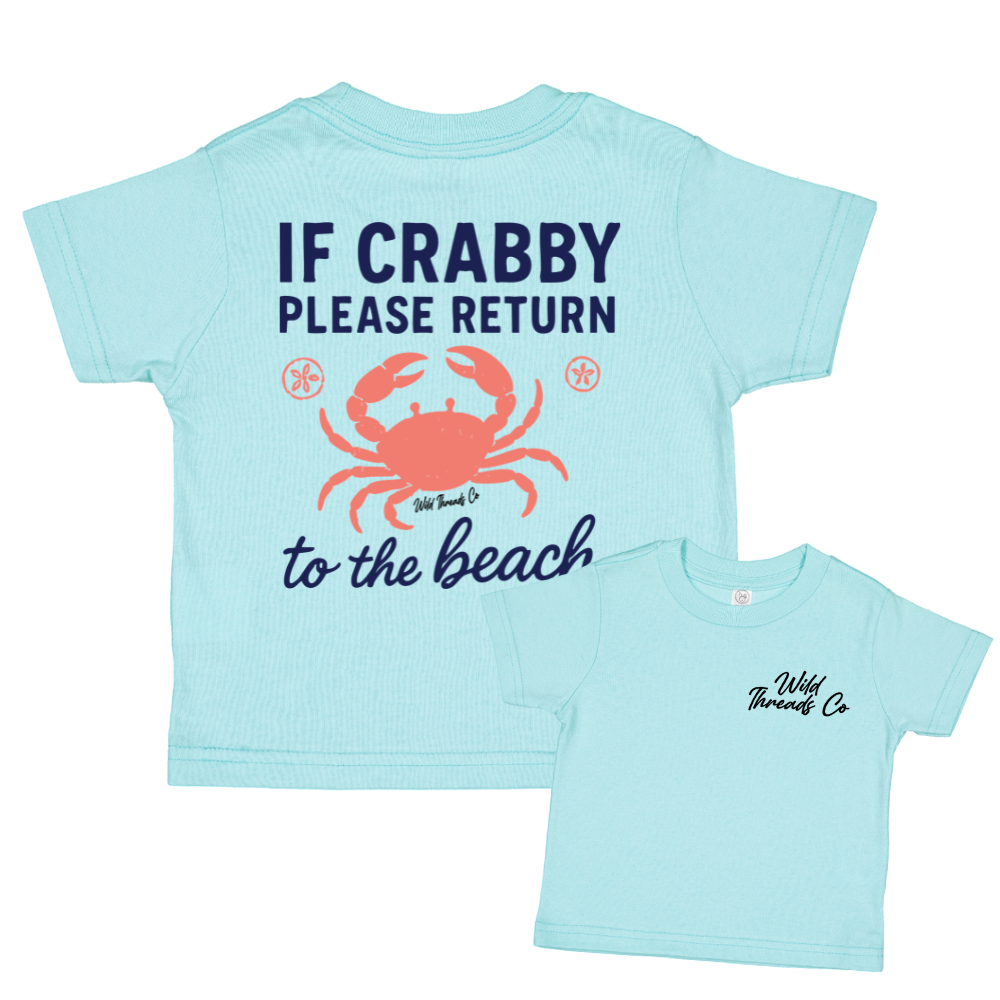 Please Return To Beach Tee: Natural