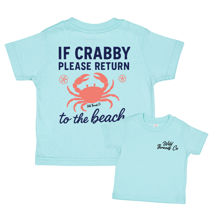 Please Return To Beach Tee: Natural