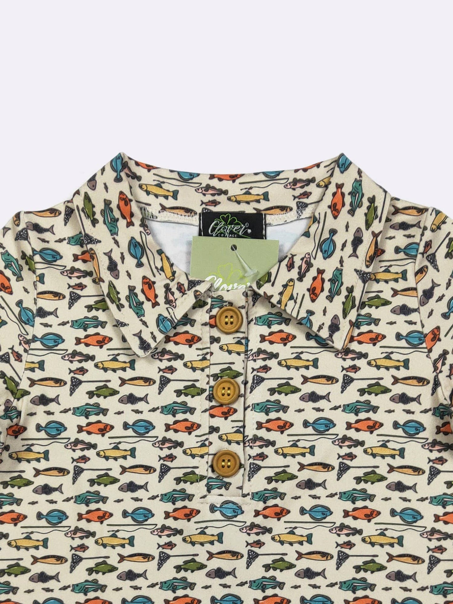 Fin-Tastic Boy Collar Shirt