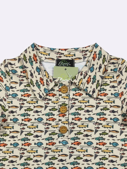 Fin-Tastic Boy Collar Shirt