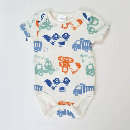 Pack of 3 Excavator Chenille Embroidery Bodysuit