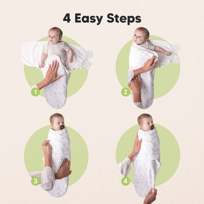 3pk Soothe Zippy Baby Swaddles 0-6 Months,Newborn Sleep Sack: Aspire / One Size