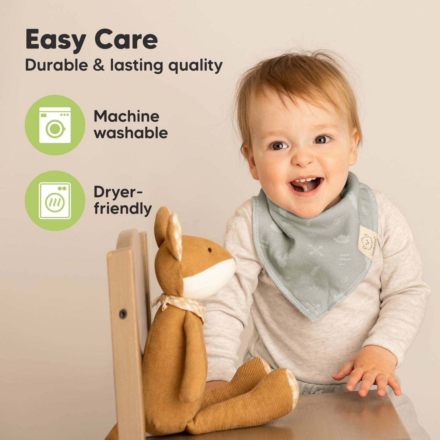 8-pack Baby Bandana Bibs for Boys and Girls: Nordic