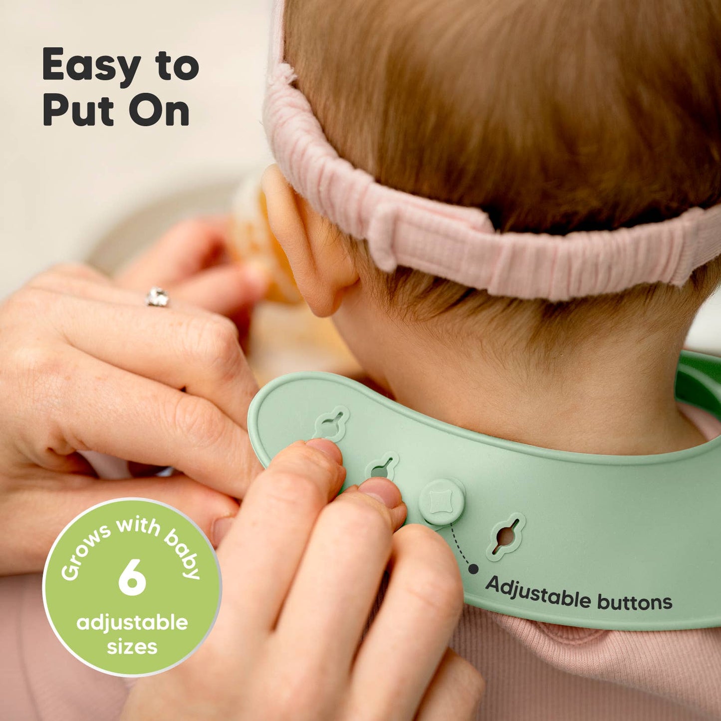2-Pack Prep Silicone Bibs for Babies, Toddlers, Boys, Girls: Mellow