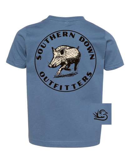 Boar Toddler Tee: Garnet / 4T