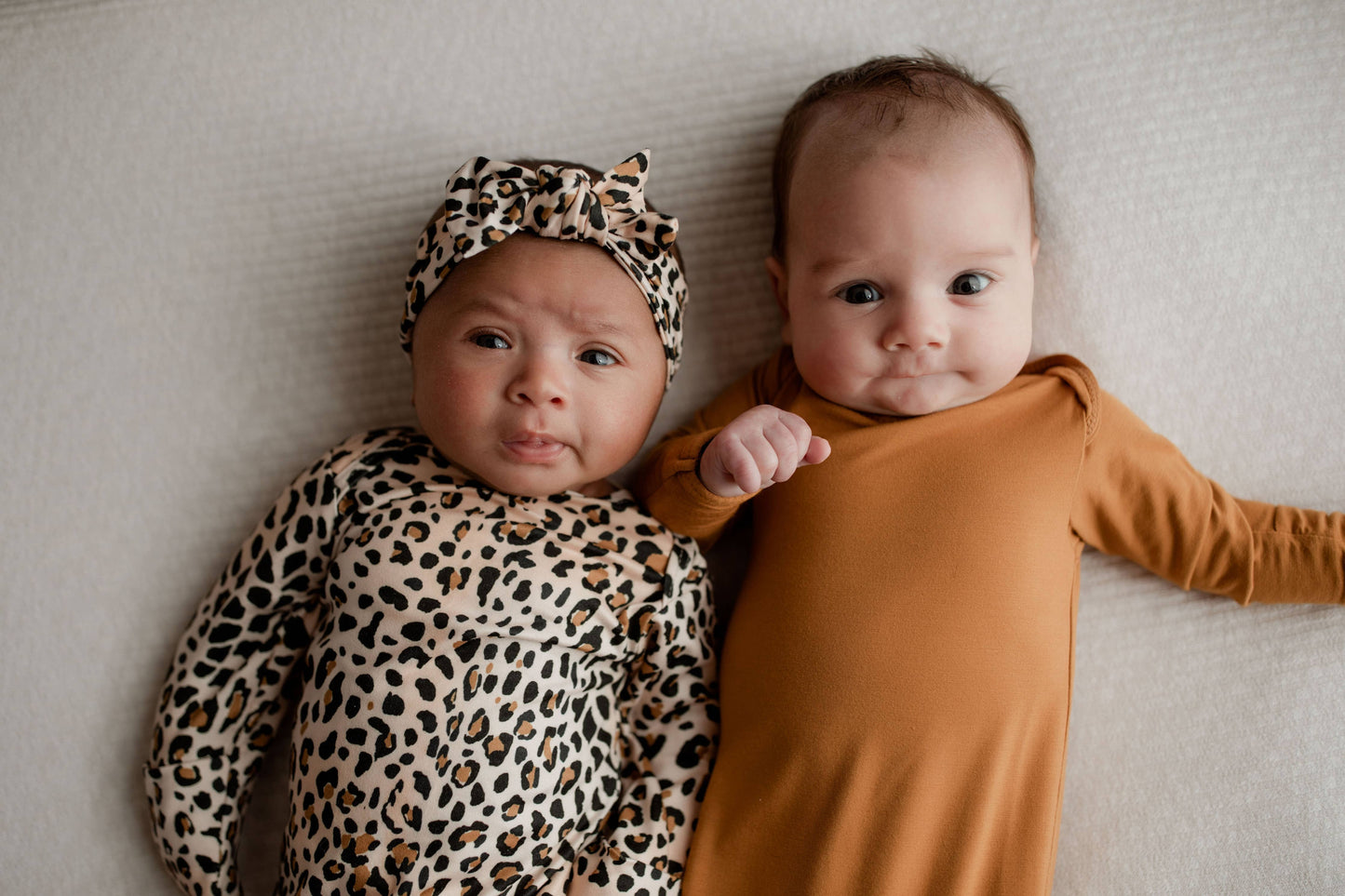 Leopard Knotted Gown & Bow