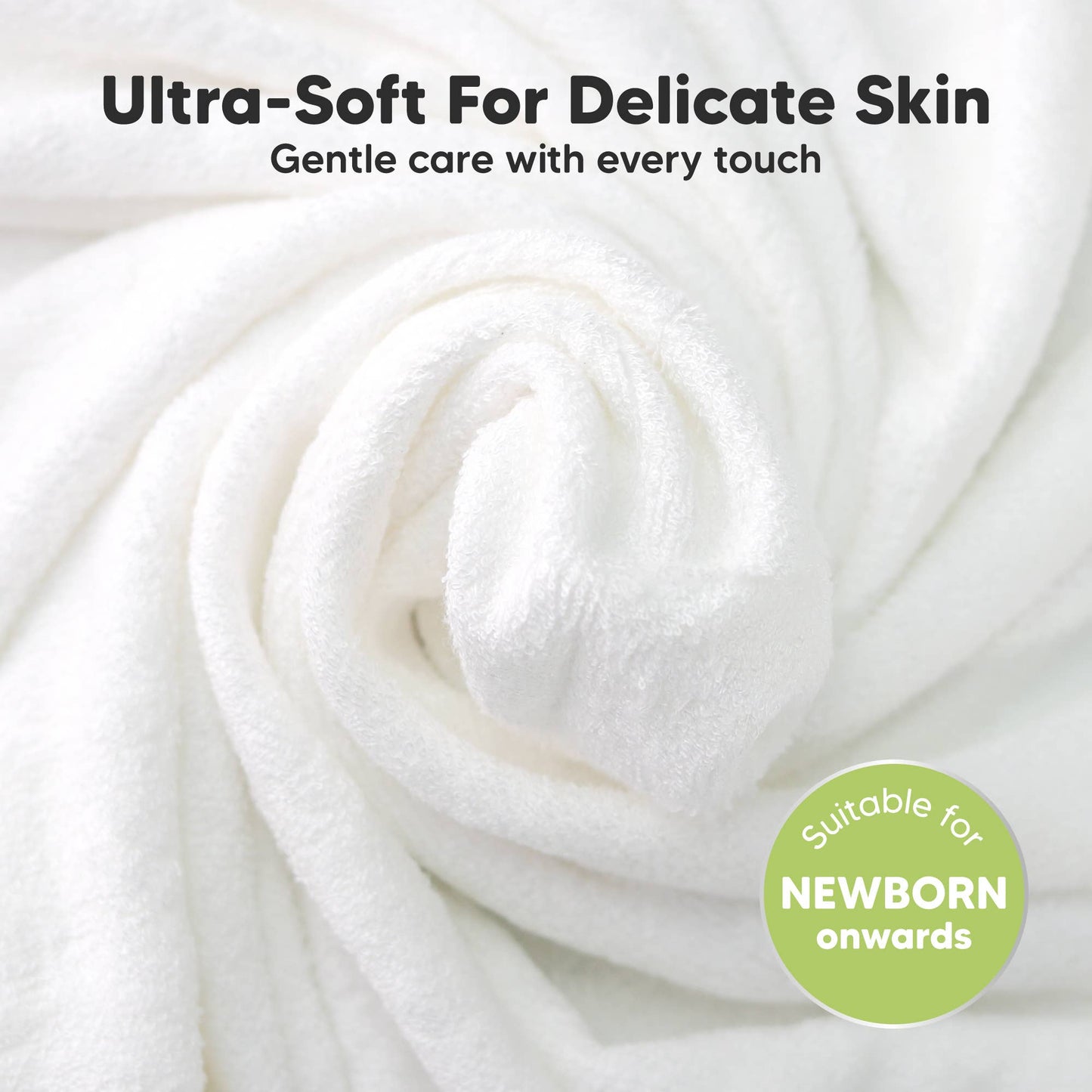6-Pack Organic Cami Baby Washcloths for Face & Bath Towels: Constellation