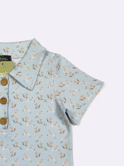 Mallard Hunter Boy Collar Shirt: 4t