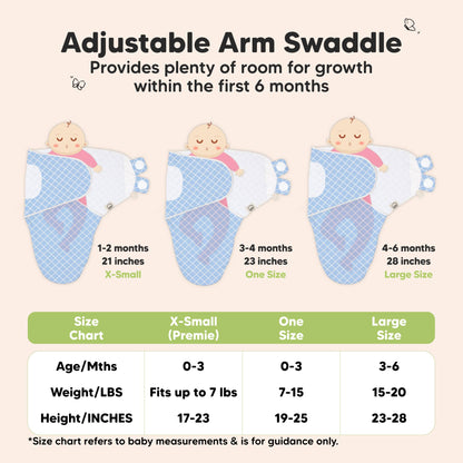 3pk Soothe Baby Swaddles 0-3 Months, Sleep Sack for Newborns: Storm / OS 0-3M