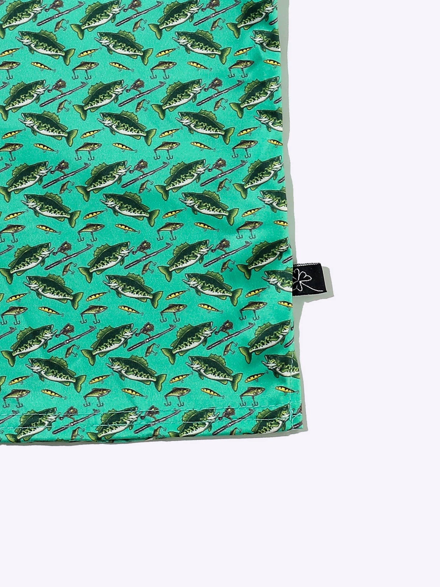 Reelin' in Green Boy Collar Shirt