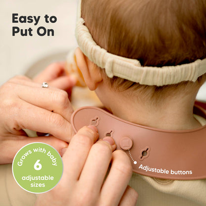 2-Pack Prep Silicone Bibs for Babies, Toddlers, Boys, Girls: Dusk