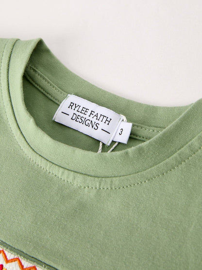 Thanksgiving Smock Embroidered Boys Set